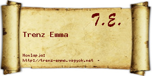 Trenz Emma névjegykártya